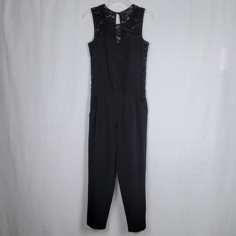 Express Black Lace Romper
